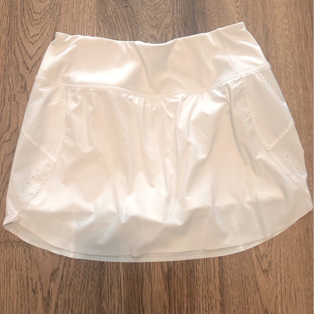 Athleta Run With It White Skort